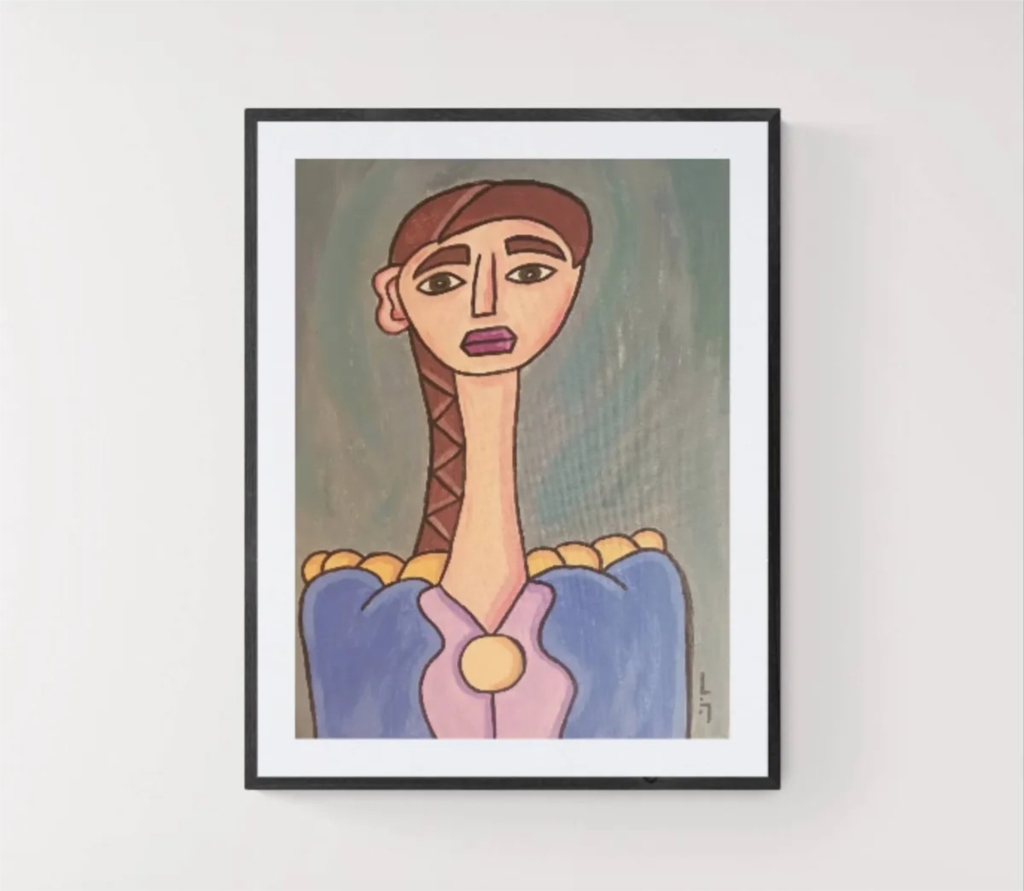 Girl with long hair