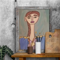 Girl with long hair