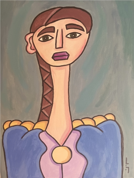 Girl with long hair