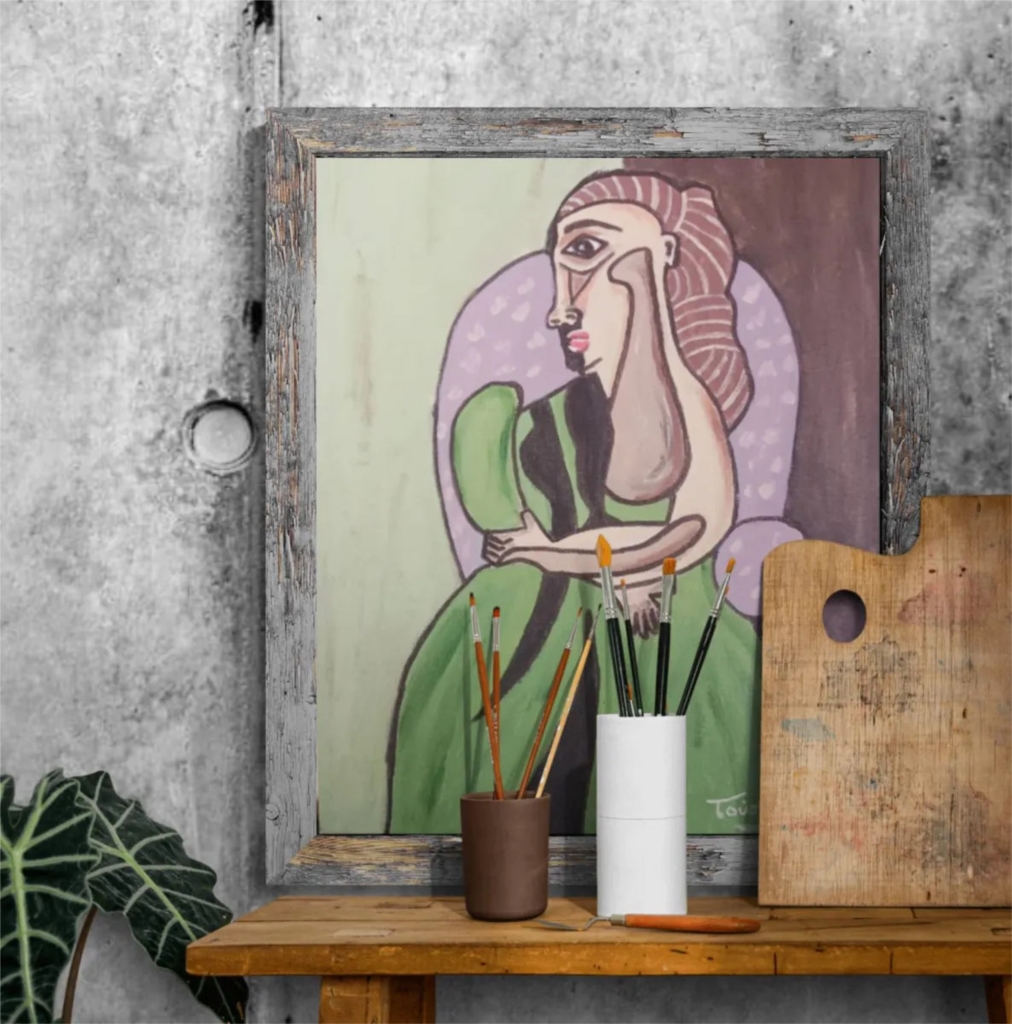 Woman holding a cat