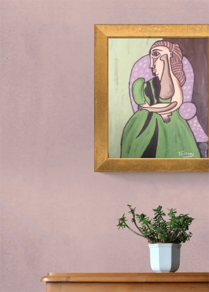 Woman holding a cat