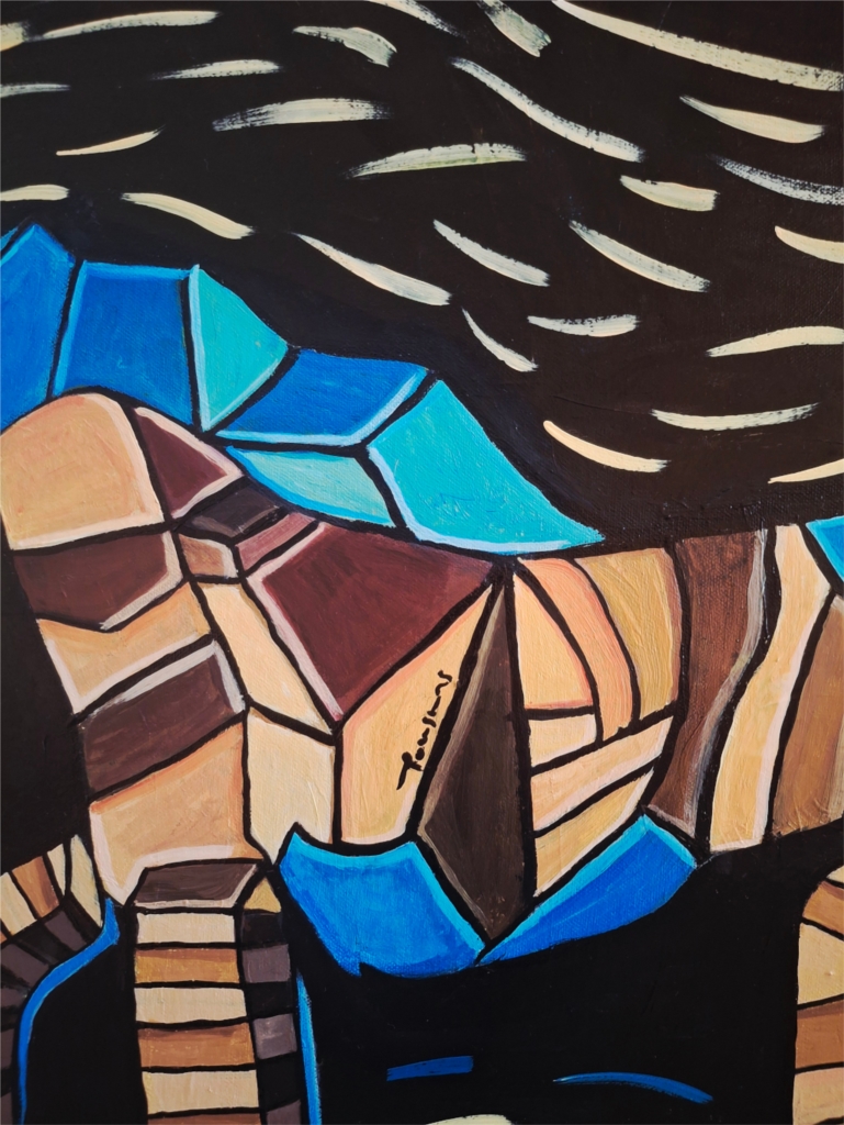 Mosaic Horse in Motion