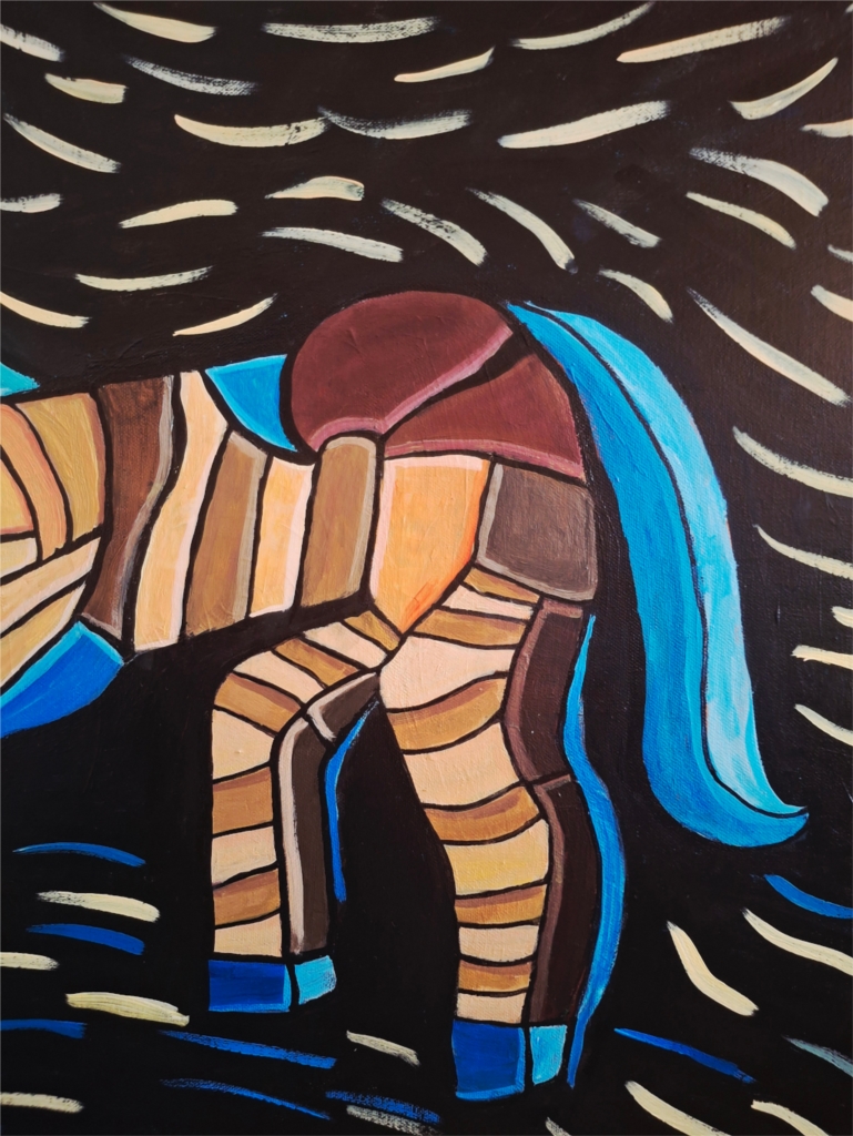 Mosaic Horse in Motion