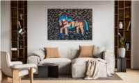 Mosaic Horse in Motion