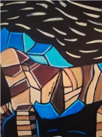 Mosaic Horse in Motion