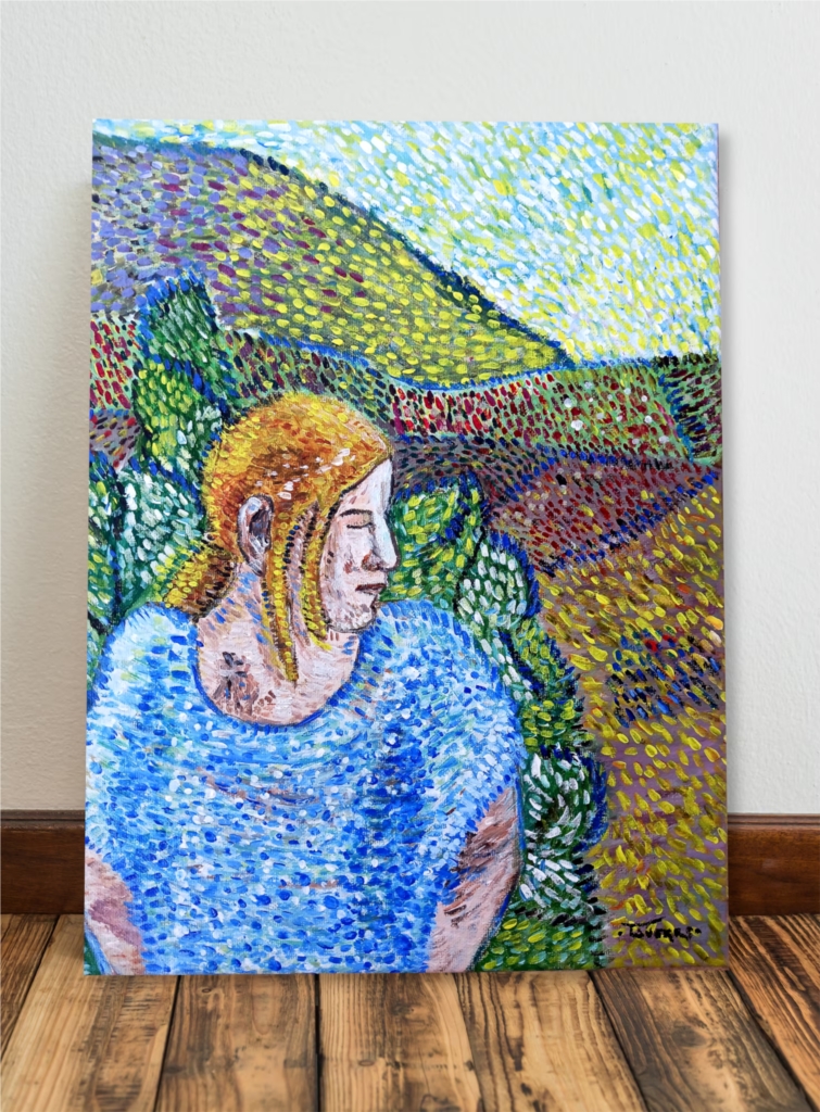 Girl in fields