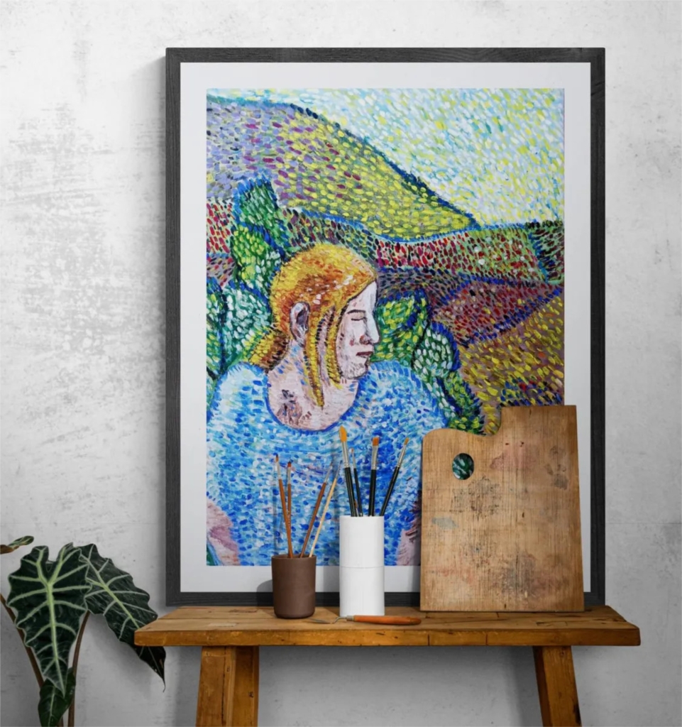 Girl in fields
