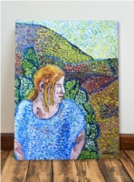 Girl in fields