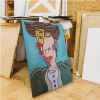 Boy with green jacket