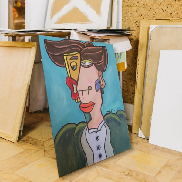 Boy with green jacket