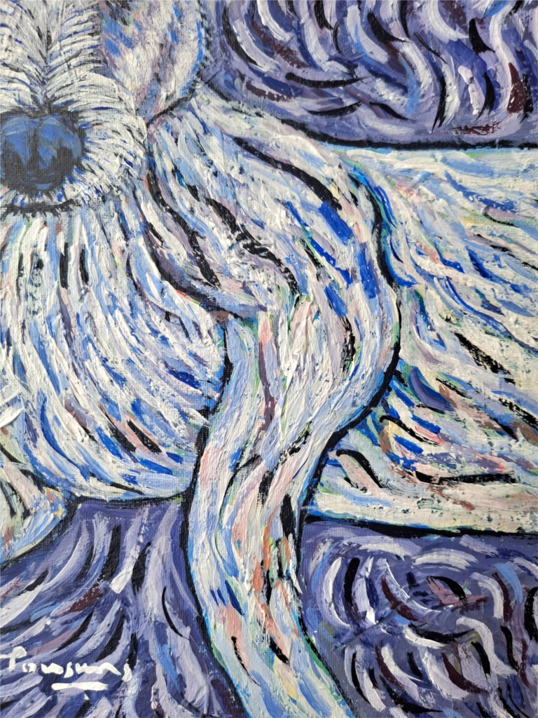 Dog lying down
