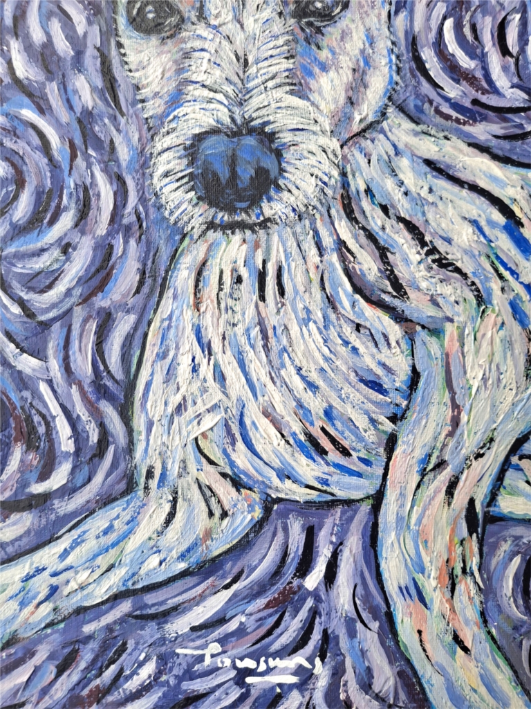Dog lying down