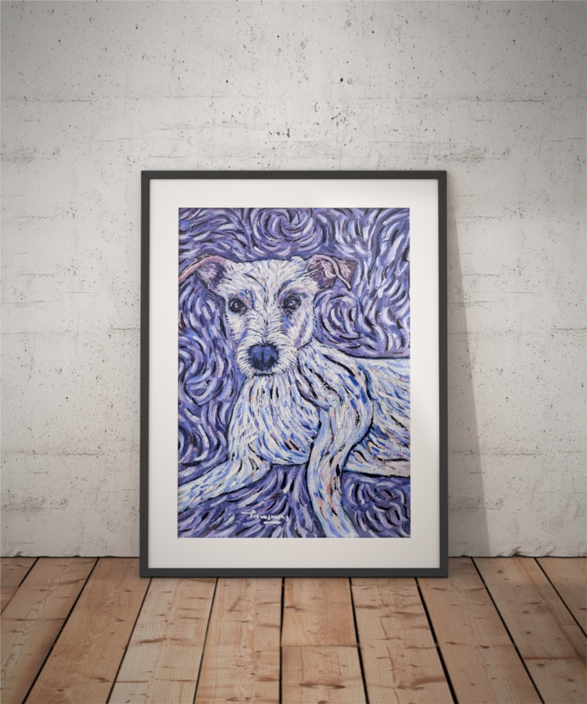 Dog lying down