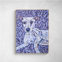 Dog lying down