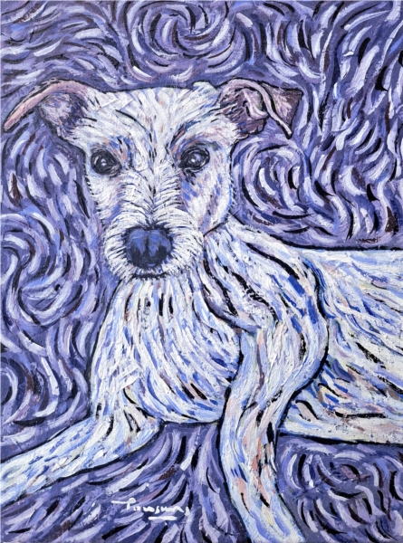 Dog lying down