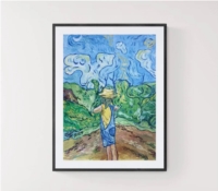 Girl with yellow hat