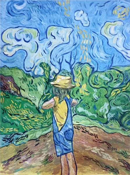 Girl with yellow hat