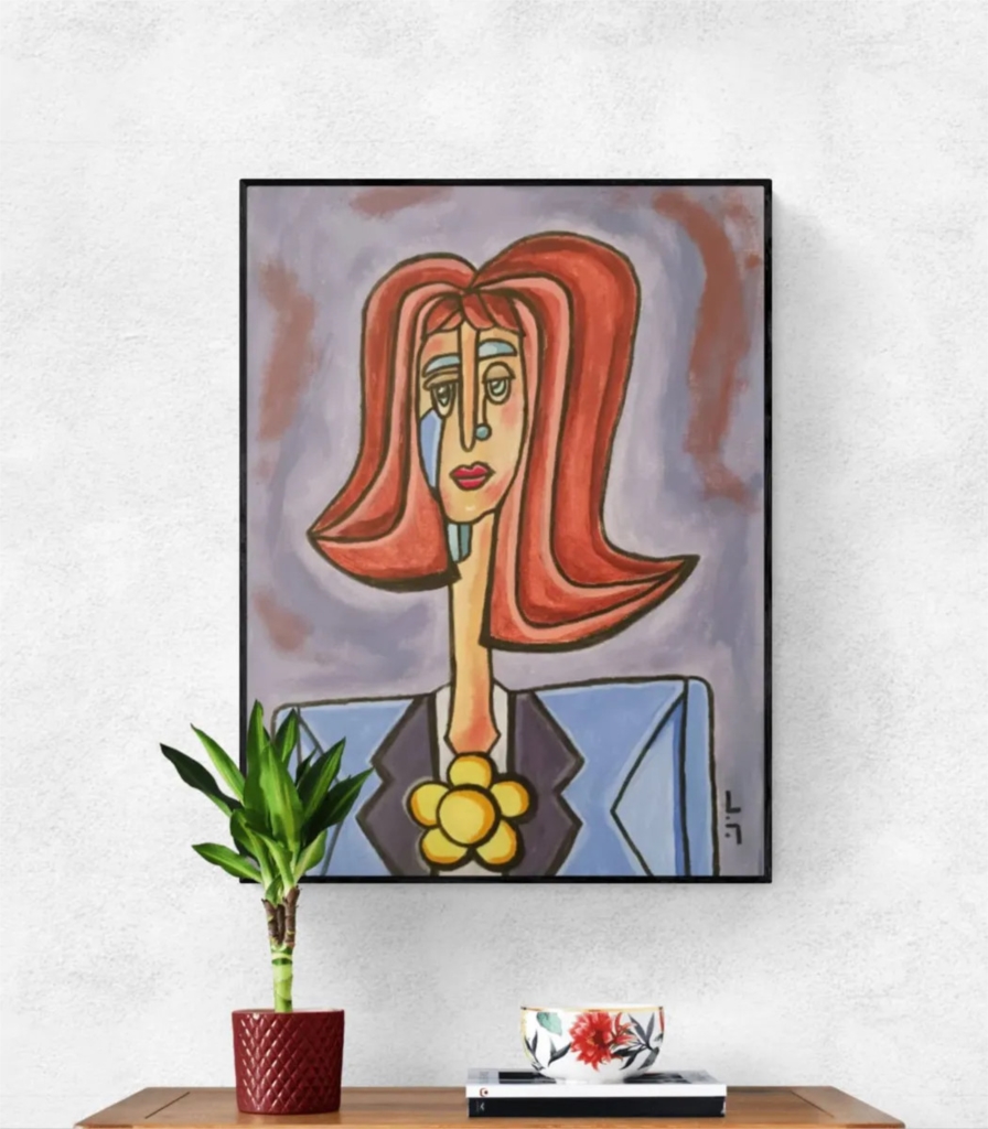 Business woman with red hair
