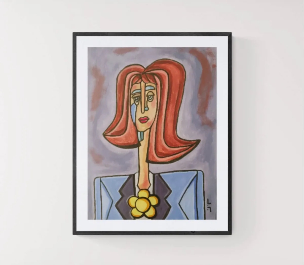 Business woman with red hair