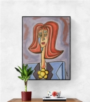 Business woman with red hair