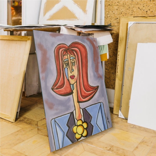 Business woman with red hair