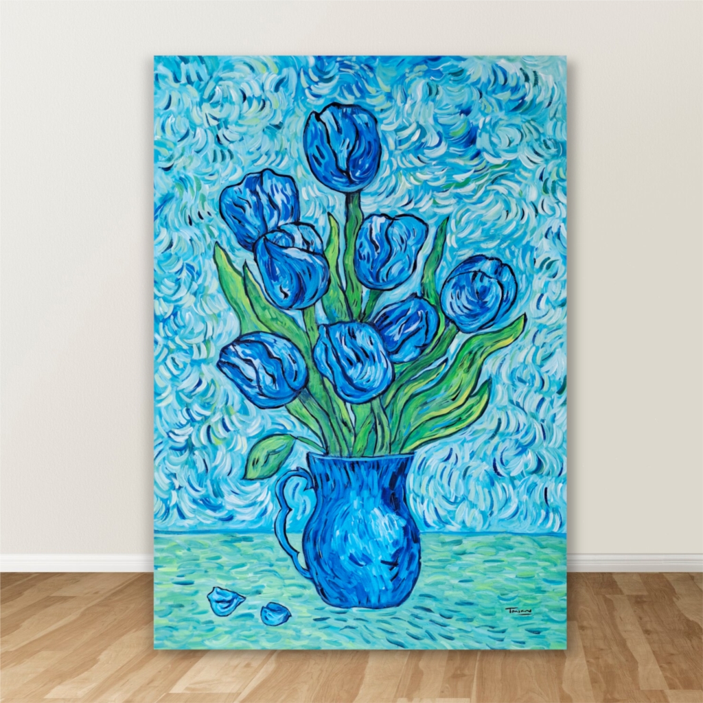 Blue tulips