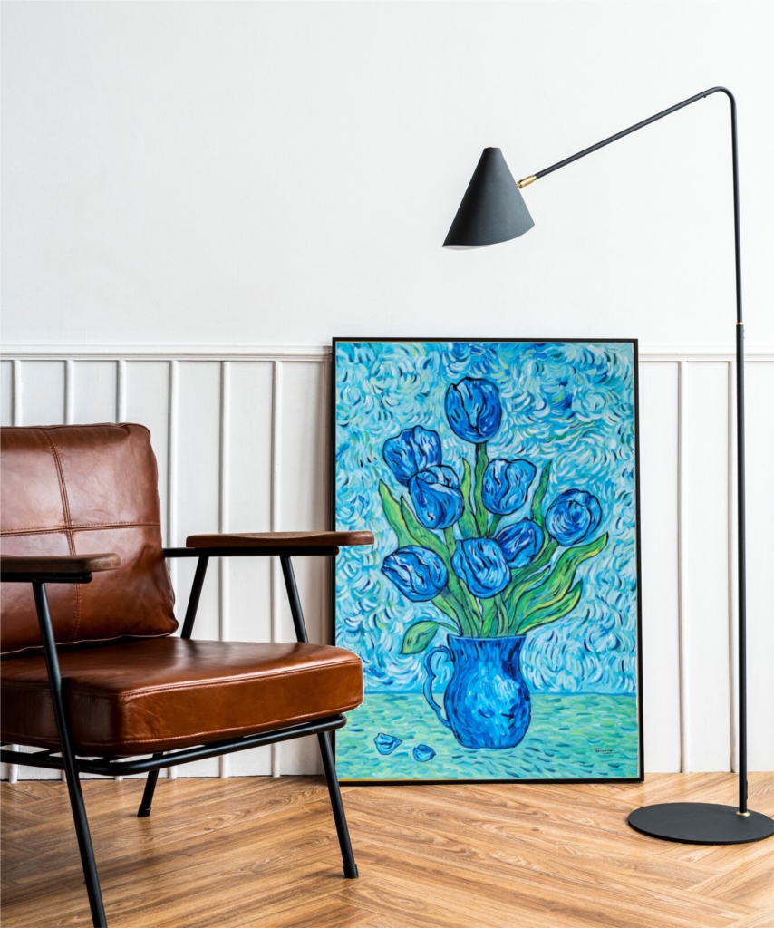 Blue tulips