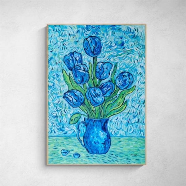 Blue tulips