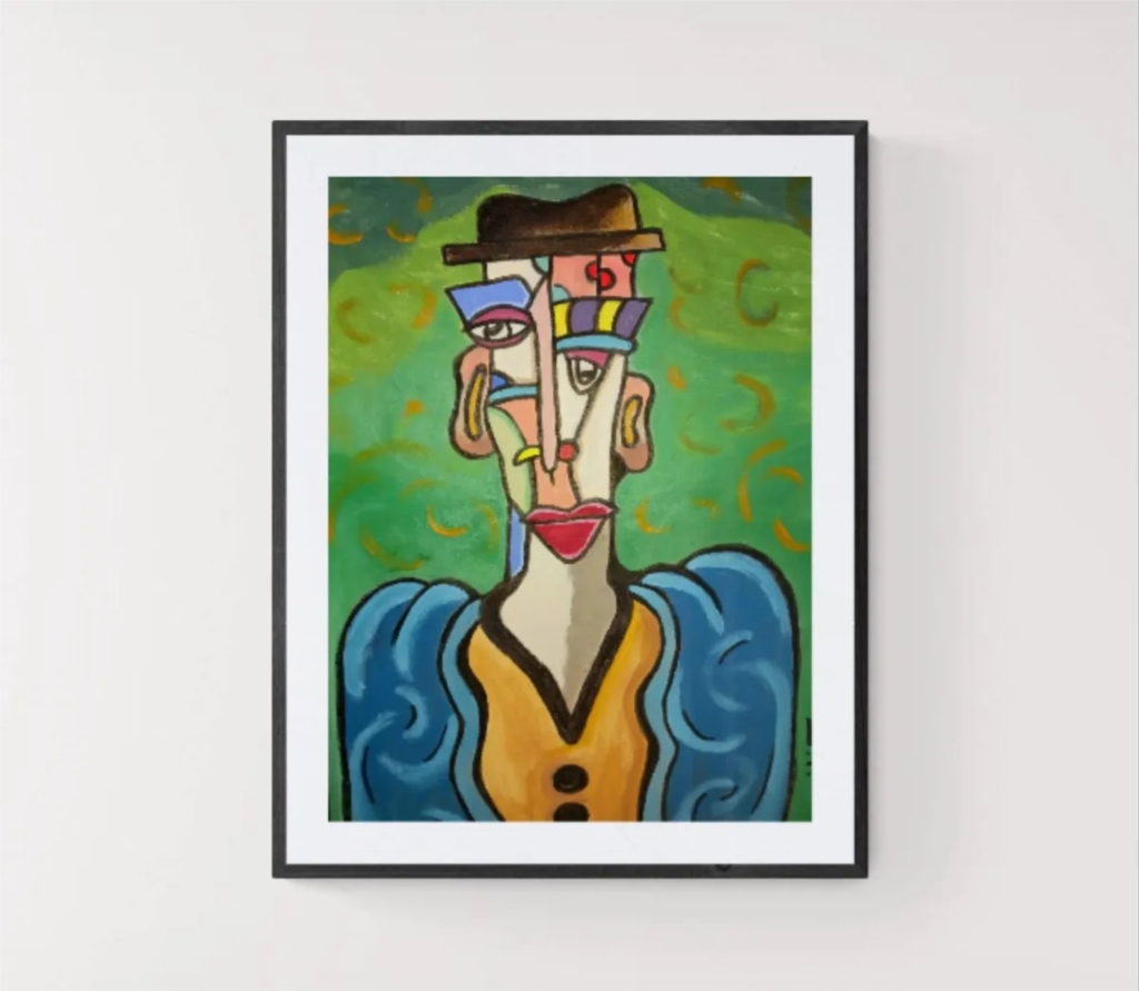 Figure with a hat