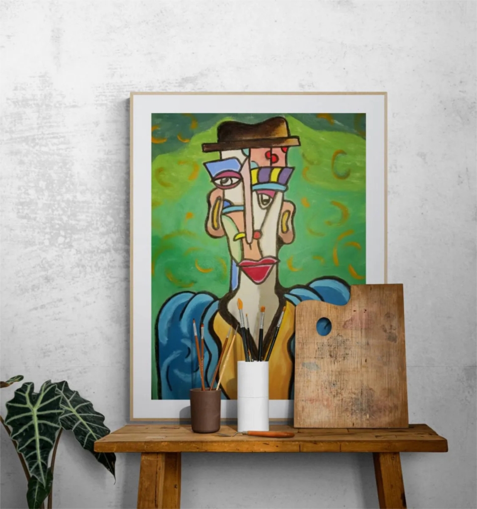 Figure with a hat