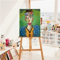 Figure with a hat