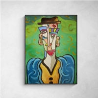 Figure with a hat