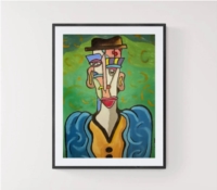 Figure with a hat