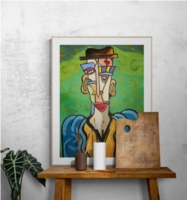 Figure with a hat