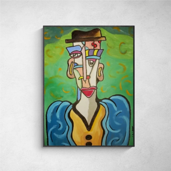 Figure with a hat