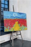 Field with roses