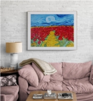 Field with roses